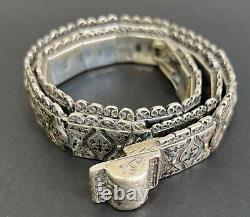 Imperial Russian Silver 84, Female Belt, Hallmarked CT, 376,67 gr / 13.286 oz