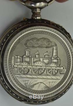 Important historical Imperial Russian Trans Siberian Railway award silver watch