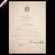 King Peter I Yugoslavia Serbia Royal Signed Document Manuscript Autograph Order