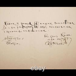 King Peter I Yugoslavia Serbia Royal Signed Document Manuscript Autograph Order