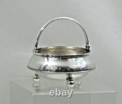 Large Antique Imperial Russian 84 Silver Candy Dish Basket Bowl Petersburg 1887