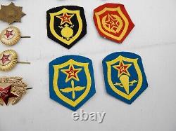 Lot of 20 Vtg Antique Russian Imperial Crest Era Enamel Pin Brooch Patches Badge