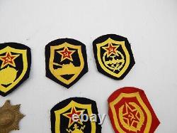 Lot of 20 Vtg Antique Russian Imperial Crest Era Enamel Pin Brooch Patches Badge