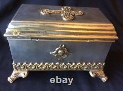 Mitropolit Russian Imperial Silver 84 Religious Cardinal Old Box Antique Russia