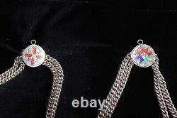 Old Antique Russian Imperial Sterling Silver 84 Jewelry Chain Necklace