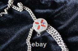 Old Antique Russian Imperial Sterling Silver 84 Jewelry Chain Necklace