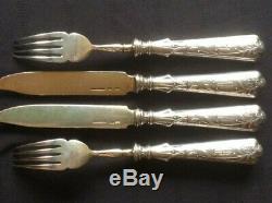 Old Original Set Of 4 Silver 84 Antique Russia Imperial Vintage Russian Empire
