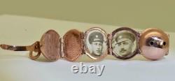 One of a kind antique Imperial Russian Faberge miniature 14k gold photo locket