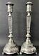 Pair Of Antique Imperial Russian 84 Silver Candlesticks (m. Rindin)
