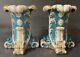 Pair Of Antique Imperial Russian Popov Factory Porcelain Vases