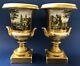 Pair Of Antique Mid-19c Imperial Russian Porcelain Vases/urns