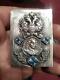 Peter I Antique Imperial Russian Sterling Silver 84 Matchstick Case Signed 39.5g