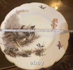 RARE 1884-1917 Antique RUSSIAN Imperial PORCELAIN Plate And SAUCER Kornilov