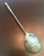 Rare 19h Century Imperial Russian Large 6.5 Spoon 84 Sterling Silver Enamel
