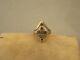 Rare Imperial Gold-plated Silver 84 Sapphire Crown Ring From Faberge Era Sz 7