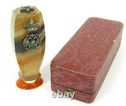RARE RUSSIAN IMPERIAL GOLD MOUNTED AGATE SEAL, Anders Nevalainen