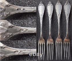 RUSSIA Imperial Silver 84 Set of 6 Dining Forks GUSTAV KLINGERT (Original)