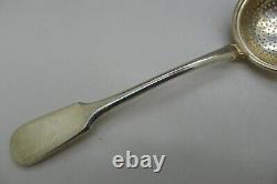 RUSSIAN ANTIQUE c. 1898 IMPERIAL 84 SILVER TEA STRAINER SPOON MAKER PK & NP