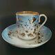 Russian Kuznetsov Antique Imperial Factory Cup And Saucer Handpainted 19thc