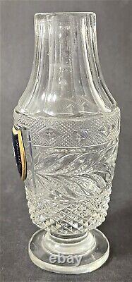Rare 1830s Imperial Russian Glass Bud Vase from Cottage Palace Service