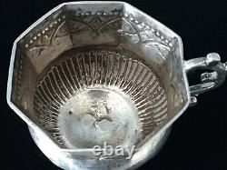 Rare 18c Catherine II Antique Imperial Russian Silver Chased Charka Cup Moscow