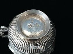 Rare 18c Catherine II Antique Imperial Russian Silver Chased Charka Cup Moscow