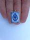 Rare 19th Century Imperial Russian Enamel Silver Postage Stamp Pendant Charm