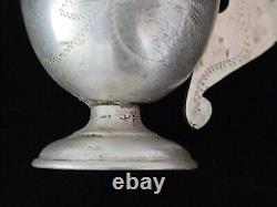 Rare Antique 84 Silver Imperial Russian Griffin Charka Cup Shot Vodka Handle RU