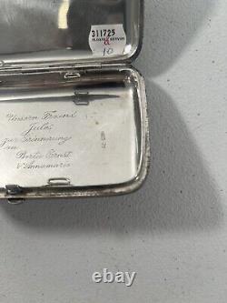 Rare Antique Imperial 84 Russian Silver Cigarette Case Horse & Chariot /Sleigh