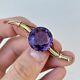 Rare Antique Imperial Russia Brooch Twig Gold 56 Amethyst 10,44gr 1890s