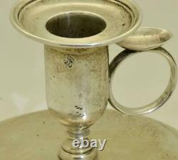 Rare Antique Imperial Russian Silver Portable Candle Holder-St. Petersburg-1880's