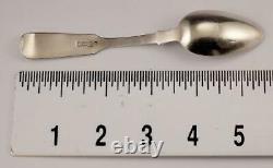 Rare Four Monogram Old Spoons Russian Imperial Silver 84 Antique Sterling Russia