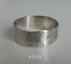 Rare Imperial Antique 84 Silver Russian Ring Engraved 1888 year IA Master 9 US