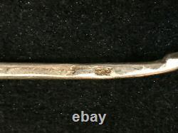 Rare Original Russian Imperial Silver 84 Cloisonne Enamel Spoon Antique Russia