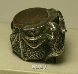 Rare Silver 84 Imperial Russian Coin Box Double Headed Eagle Crown Small Diamond