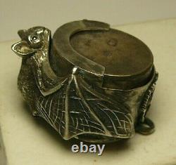 Rare Silver 84 Imperial Russian Coin Box Double Headed Eagle Crown Small Diamond