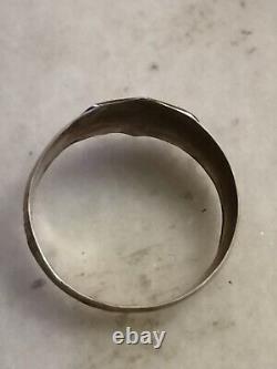 Rare Silver 84 Russian Imperial Ring With the Face of Emperor Nicholas US-11,5