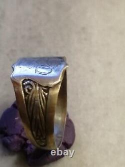 Rare Silver 84 Russian Imperial Ring With the Face of Emperor Nicholas US-11,5