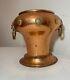 Rare Antique 1800's Dovetailed Imperial Russian Copper Brass Pot Planter Vase