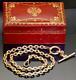 Rare Antique Imperial Russian 38g Heavy Solid 14k Gold Pocket Watch Chain Fob