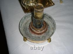 Rarest Antique Huge Imperial Tzar Brass Kerosene Samovar 1912