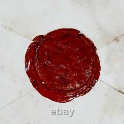 Royalty Imperial Russian Tsar Signed Document Autograph Royal Wax Seal Seal Arms