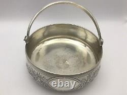 Russia, Antique Imperial Russian 84 Silver Candy Bowl Exelend condition (238gm)