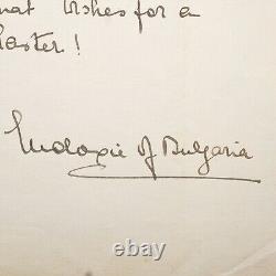 Russia Royalty Bulgarian Princess Eudoxia Signed Document The Crown Dowton Abbey