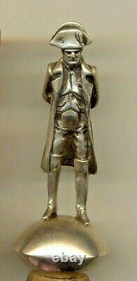 Russian Antique Imperial Figurine for bottle Sterling Silver Napoleon (5000)