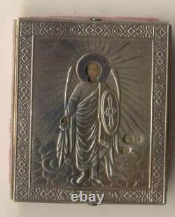 Russian Antique Imperial Icon Sterling Silver two travel icons (5000)