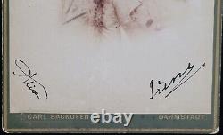 Russian Empress Alexandra Feodorovna Signed Cabinet Card CDV Photo Alix of Hesse