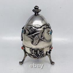 Russian Imperial 84 Silver Opening Egg Hunting Theme 1878y