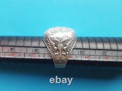 Russian Imperial 84 Silver Ring, 1874y