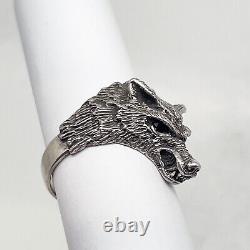 Russian Imperial 84 Silver Ring WOLF